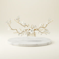 ATHENA COLLECTION - VINTAGE LUXE HAIR COMB - GOLD - HC180