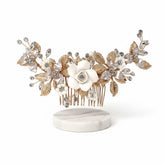 ATHENA COLLECTION - VINTAGE DREAM HAIR COMB - GOLD PLATED (HC183)