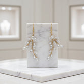ATHENA COLLECTION - CRYSTAL VINE EARRINGS - (ER487) GOLD