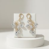 ATHENA COLLECTION - PEARL VINE EARRINGS - (ER488) GOLD