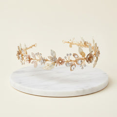 ATHENA COLLECTION - GLITZY PINK BLUSH VINE - HP163 GOLD