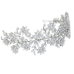 CUBIC ZIRCONIA COLLECTION - SHEER GLAMOUR HEADBAND - AHB16