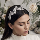CUBIC ZIRCONIA COLLECTION - SHEER GLAMOUR HEADBAND - AHB16