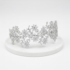 CUBIC ZIRCONIA COLLECTION - SHEER GLAMOUR HEADBAND - AHB16