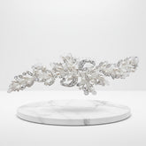 ATHENA COLLECTION - PRECIOUS PEARL HAIR COMB - HC195 - SILVER