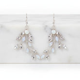 ATHENA COLLECTION - CRYSTAL VINE EARRINGS - (ER487) OPAL