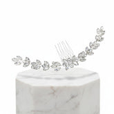 ATHENA COLLECTION - CRYSTAL GLAM HAIR COMB - HC196 SILVER