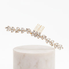 ATHENA COLLECTION - CRYSTAL GLAM HAIR COMB - HC196 GOLD