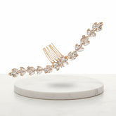 ATHENA COLLECTION - CRYSTAL GLAM HAIR COMB - HC196 GOLD