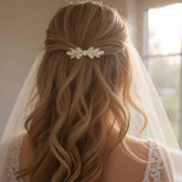 ATHENA COLLECTION - DAINTY DIVINE HAIR COMB - HC197 - SILVER