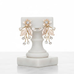 ATHENA COLLECTION - FLORAL ROMANCE EARRINGS - GOLD - ER495