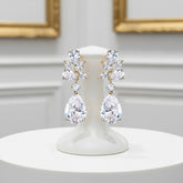 CUBIC ZIRCONIA COLLECTION - EXQUISITE STARLET EARRINGS - CZER445 GOLD