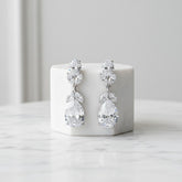 CUBIC ZIRCONIA COLLECTION - CRYSTAL STARLET EARRINGS - CZER501