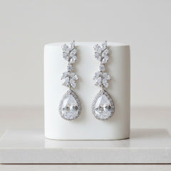 CUBIC ZIRCONIA COLLECTION - CHARLOTTE CRYSTAL EARRINGS - CZER499
