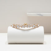 CUBIC ZIRCONIA COLLECTION - GRACE CRYSTAL BRACELET - BR48 GOLD