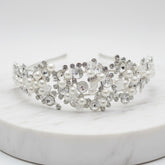 ATHENA COLLECTION - CRYSTAL LUXE HEADBAND - SILVER AHB-23