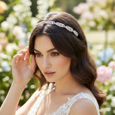 ATHENA COLLECTION - CRYSTAL HEADBAND - AHB24 SILVER