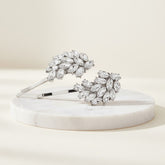 ATHENA COLLECTION - VINTAGE GLITZY CLIPS - (CLIP 755) SILVER