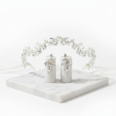 ATHENA COLLECTION - CHIC PEARL VINE SET - HP174 - SILVER SET
