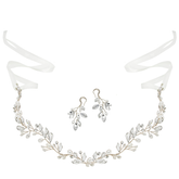 ATHENA COLLECTION - CHIC PEARL VINE SET - HP174 - SILVER SET