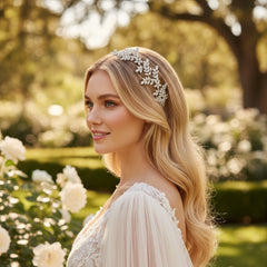 CUBIC ZIRCONIA COLLECTION - GLITZY GLAM HEADPIECE - AHB30