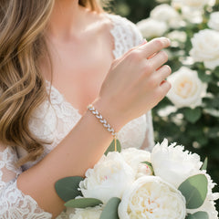 CZ COLLECTION - CLASSIC CRYSTAL BRACELET - CZBRA29 SILVER