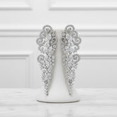 CUBIC ZIRCONIA COLLECTION - CRYSTAL EXTRAVAGANCE EARRINGS - CZER510 - SILVER