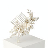 ATHENA COLLECTION - VINTAGE CHARM HAIR COMB - SILVER (HC199)