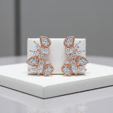 CUBIC ZIRCONIA COLLECTION - STARLET GEM EARRINGS - CZER508 ROSE GOLD