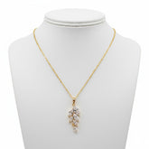 CUBIC ZIRCONIA COLLECTION - BELLA DAINTY DROP NECKLACE - CZNK108 GOLD