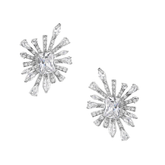 CUBIC ZIRCONIA COLLECTION - CRYSTAL ALLURE EARRINGS - CZER523 SILVER