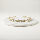 ATHENA COLLECTION - CRYSTAL HEADBAND - AHB24 GOLD