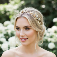 ATHENA COLLECTION - GOLD LUXE HEADBAND - AHB36 GOLD