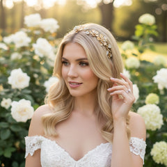ATHENA COLLECTION - GOLD LUXE HEADBAND - AHB36 GOLD