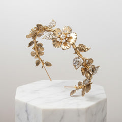 ATHENA COLLECTION - GOLD LUXE HEADBAND - AHB36 GOLD
