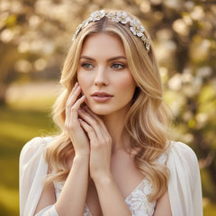 ATHENA COLLECTION - BLUSH PINK LUXE HEADBAND - AHB36 PINK