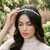 ATHENA COLLECTION - CRYSTAL CHIC HEADBAND - AHB-52 SILVER