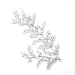 CUBIC ZIRCONIA COLLECTION - EXQUISITE STARLET HEADPIECE - AHB39 SILVER