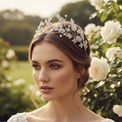 CUBIC ZIRCONIA COLLECTION - STATEMENT COUTURE HEADPIECE - AHB107