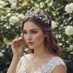 CUBIC ZIRCONIA COLLECTION - STATEMENT COUTURE HEADPIECE - AHB107