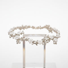 ATHENA COLLECTION - ETERNALLY PEARL HAIR VINE - SILVER HC210