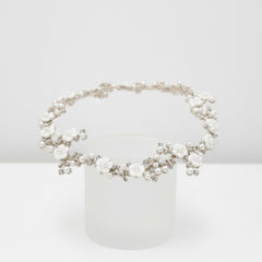 ATHENA COLLECTION - ETERNALLY PEARL HAIR VINE - SILVER HC210