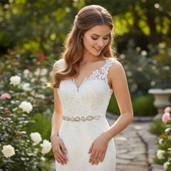 ATHENA COLLECTION - ETERNALLY PEARL BRIDAL BELT - BELT 34