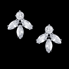 CUBIC ZIRCONIA COLLECTION - DAINTY DAZZLE EARRINGS - CZER532