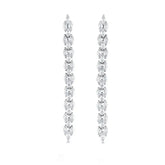 CUBIC ZIRCONIA COLLECTION - GRACEFUL CRYSTAL DROP EARRINGS - CZER533