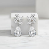 CUBIC ZIRCONIA COLLECTION - VINTAGE SPARKLE EARRINGS - CZER537