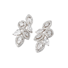 CUBIC ZIRCONIA COLLECTION - ART DECO EARRINGS - CZER538