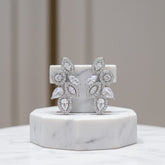 CUBIC ZIRCONIA COLLECTION - ART DECO EARRINGS - CZER538