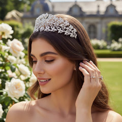 CUBIC ZIRCONIA COLLECTION - GRACEFUL ELEGANCE HEADPIECE - AHB55
