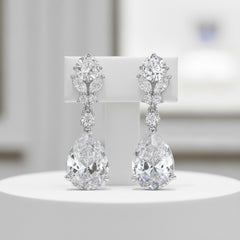 CUBIC ZIRCONIA COLLECTION - CRYSTAL DIVINE EARRINGS - CZER541